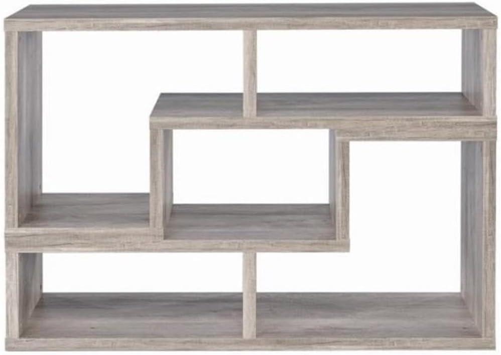 22" Velma Modular Bookcase & TV Stand: Stackable, Horizontal, Gray Driftwood - Coaster