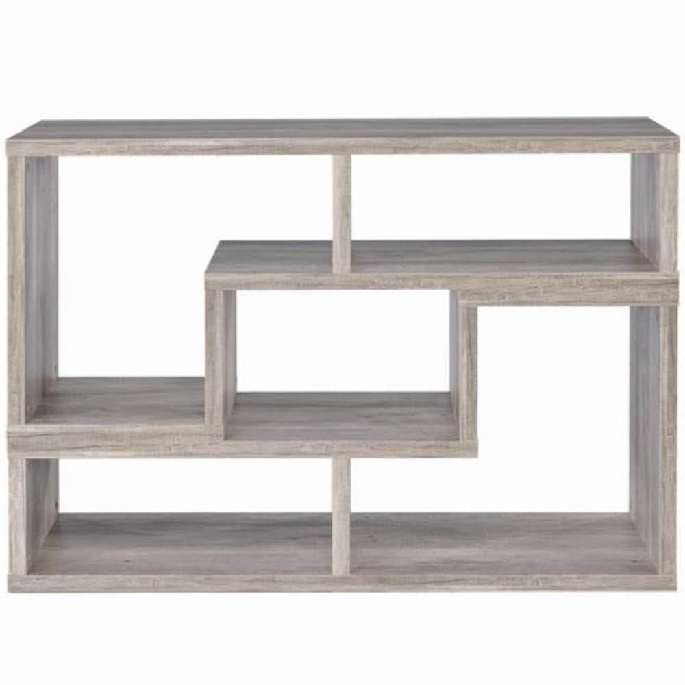 22" Velma Modular Bookcase & TV Stand: Stackable, Horizontal, Gray Driftwood - Coaster