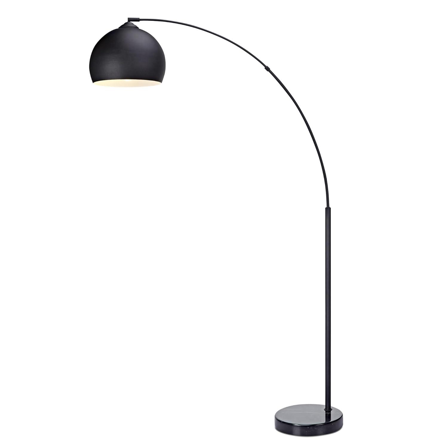 Wrought Studio™ Perlis 66.93" Arc Floor Lamp with Solid Marble Base