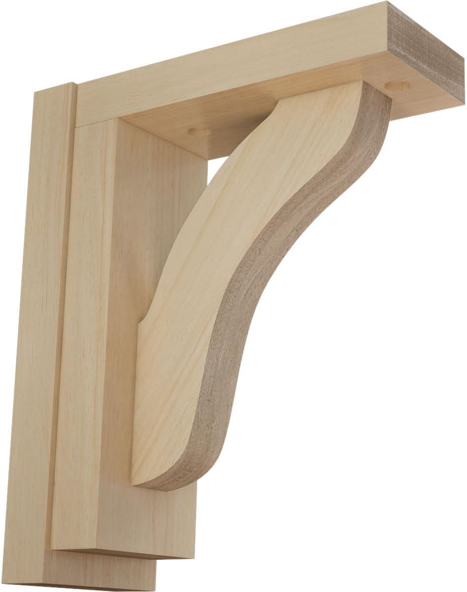 Ekena Millwork Reese H 2.5'' W D Wood Bracket / Corbel