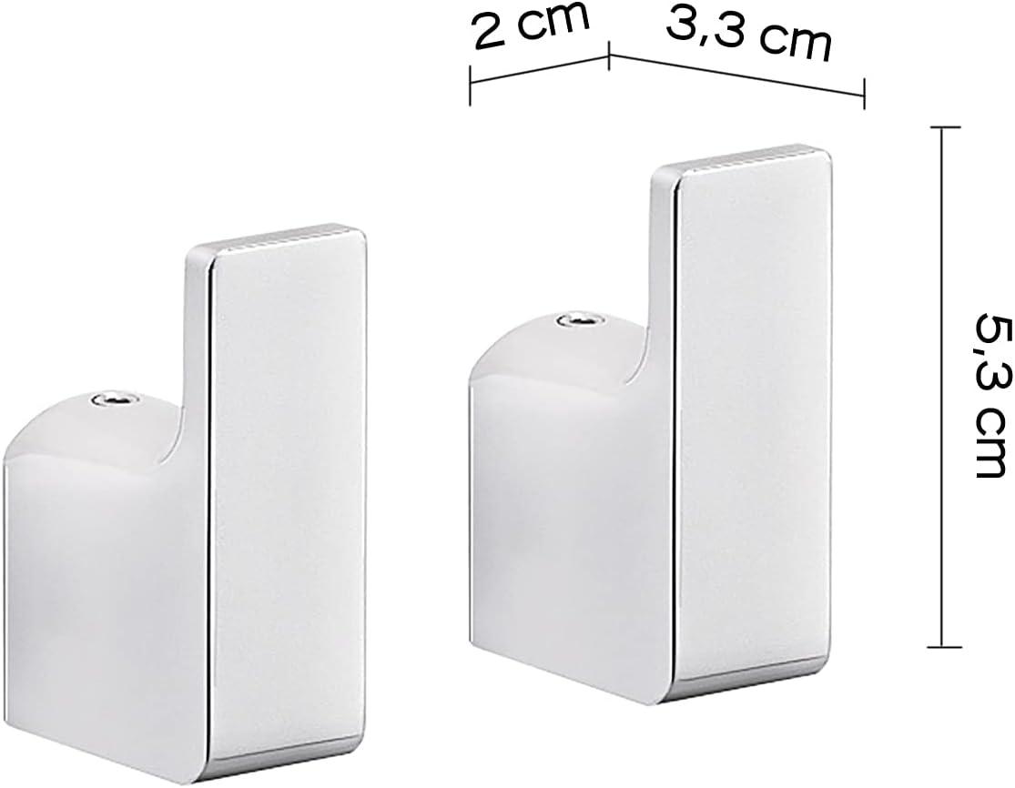 Orren Ellis Gedy PI27-13 Coralle Wall Mounted Bathroom Robe Hook (Set of 2)