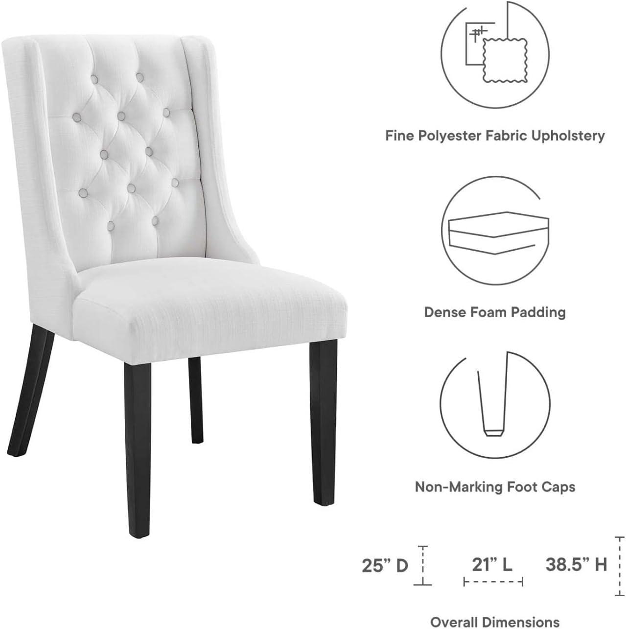 Modway Modway Baronet Button Tufted Fabric Dining Chair