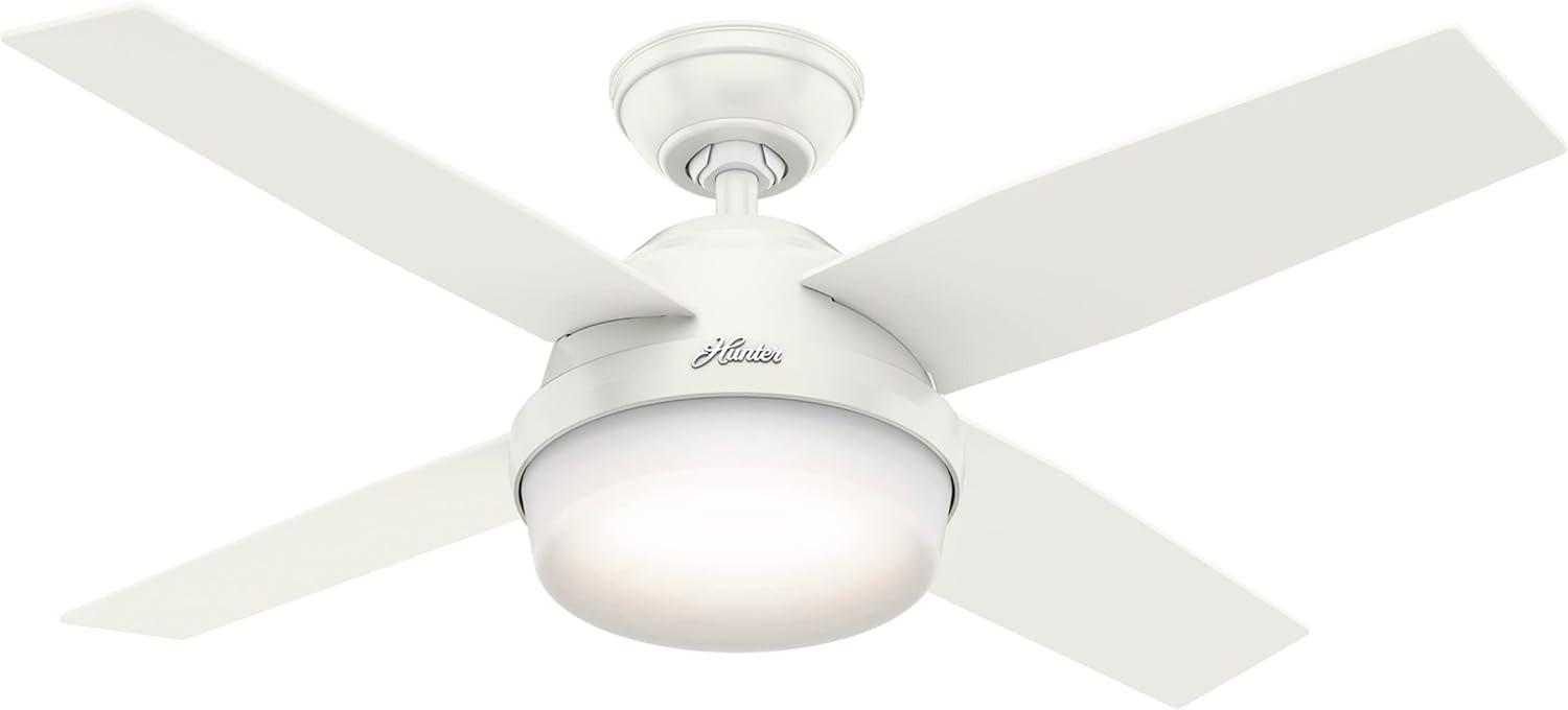 Dempsey 44" 4 - Blade Standard Ceiling Fan with Lights and Remote