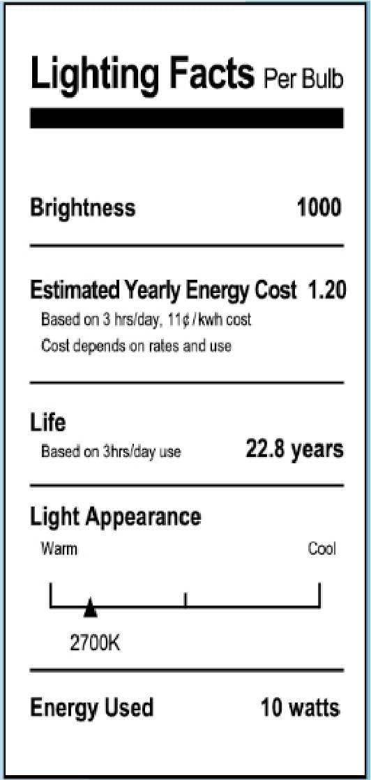 YfulYde 75W Equivalent Clear 10W LED Dimmable Standard T30 4-Pack