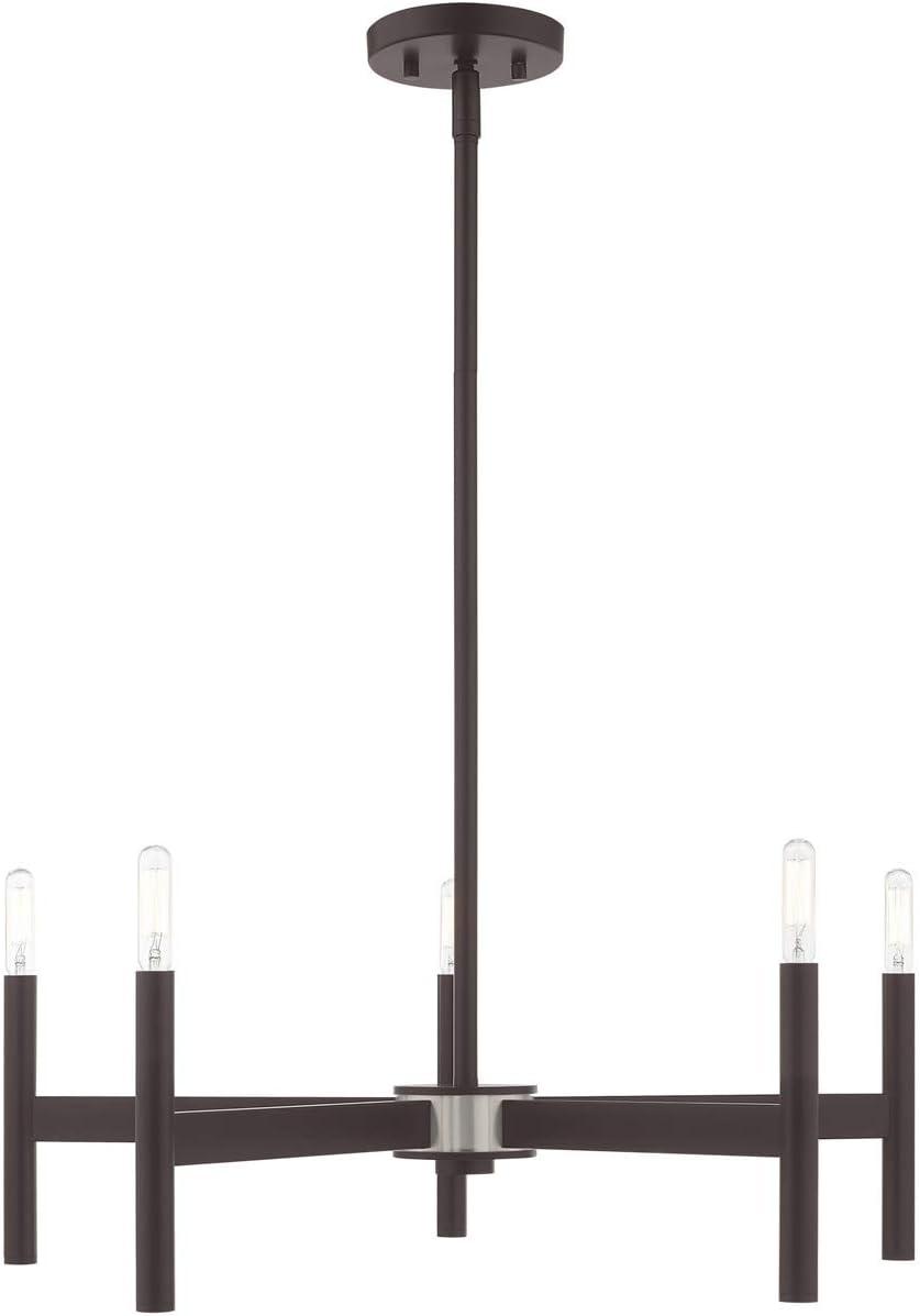 Livex Lighting Copenhagen 5 - Light Chandelier in  Bronze