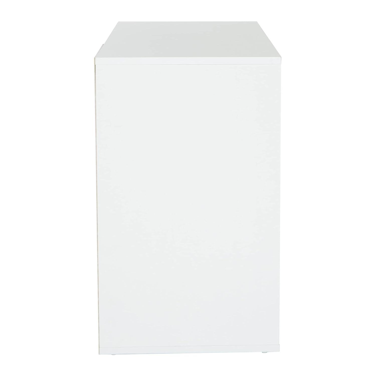 Ravel 40"W Desk in Engineered Wood White Finish by OSP Home Furnishings