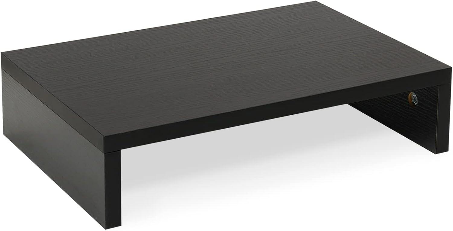 Drevy Small Designs2Go Monitor Riser for TVs up to 26 Inches, Black