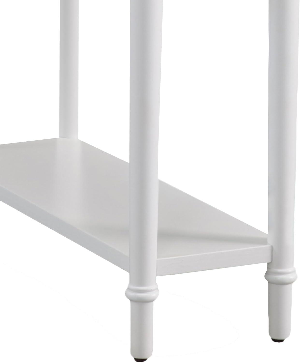 Coastal Narrow Side Table in Orchid White