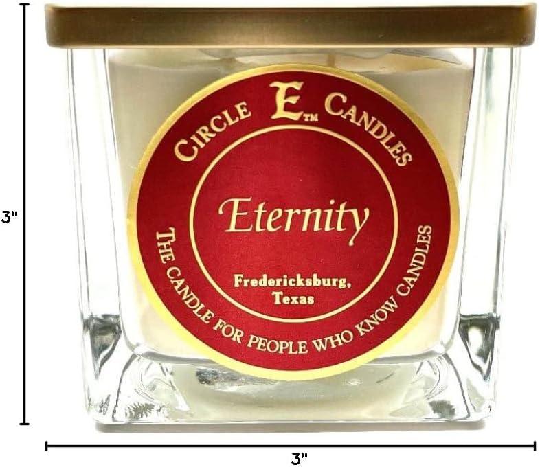 Circle E Candles, Eternity Scent, Medium Size Jar Candle, 22oz, 2 Wicks