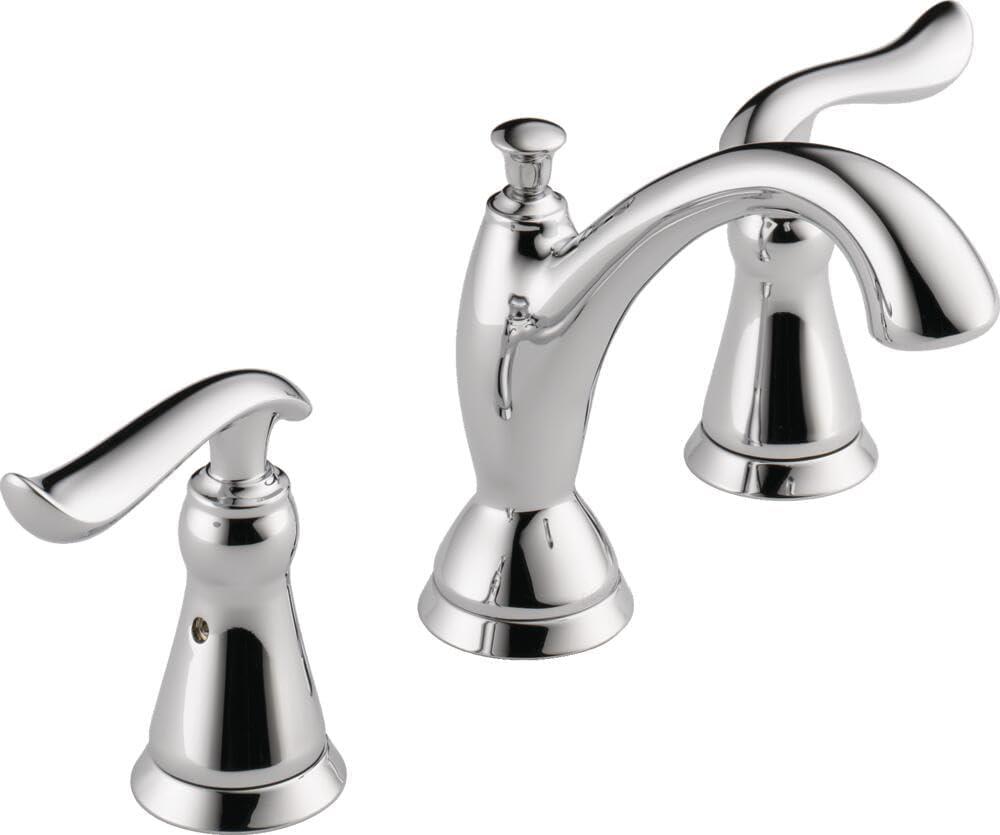 Linden Widespread Bathroom Faucet 3 Hole, 2-handle Bathroom Sink Faucet with Drain Assembly
