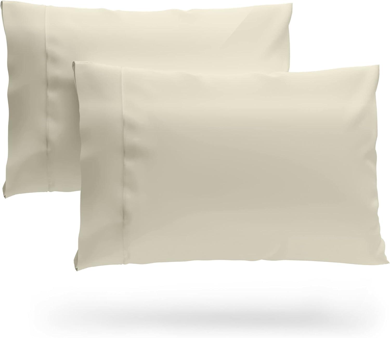 Cosy House Collection 100% Rayon Derived from Bamboo Set of 2 Pillowcases