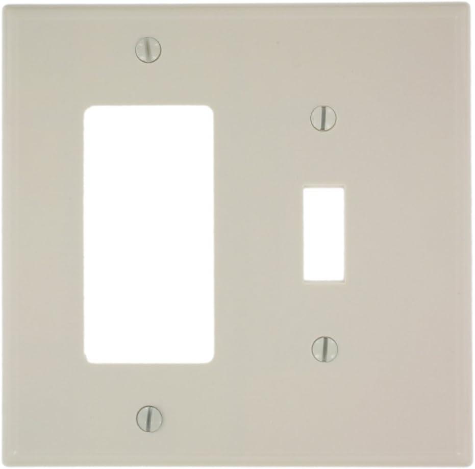 Light Almond 2-Gang Thermoset Plastic Wallplate