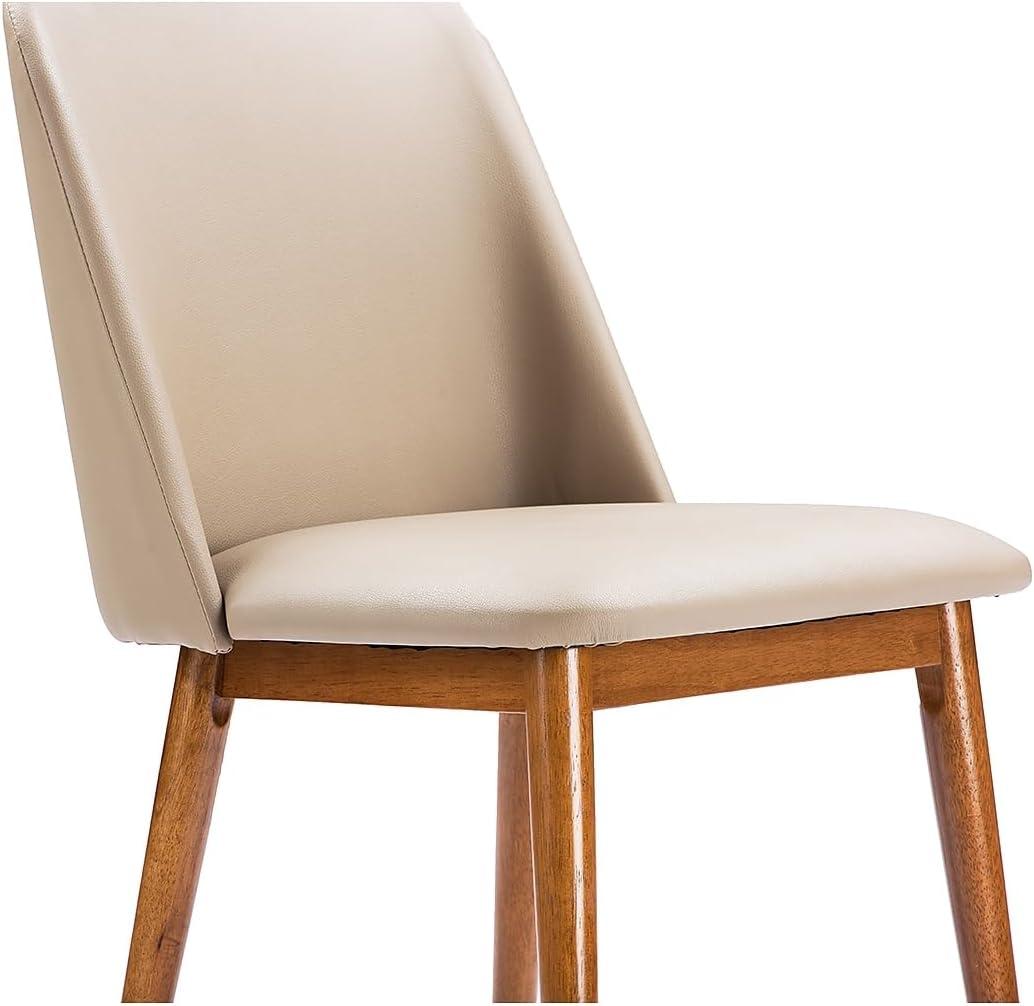 Faux Leather Upholstered Parsons Chair