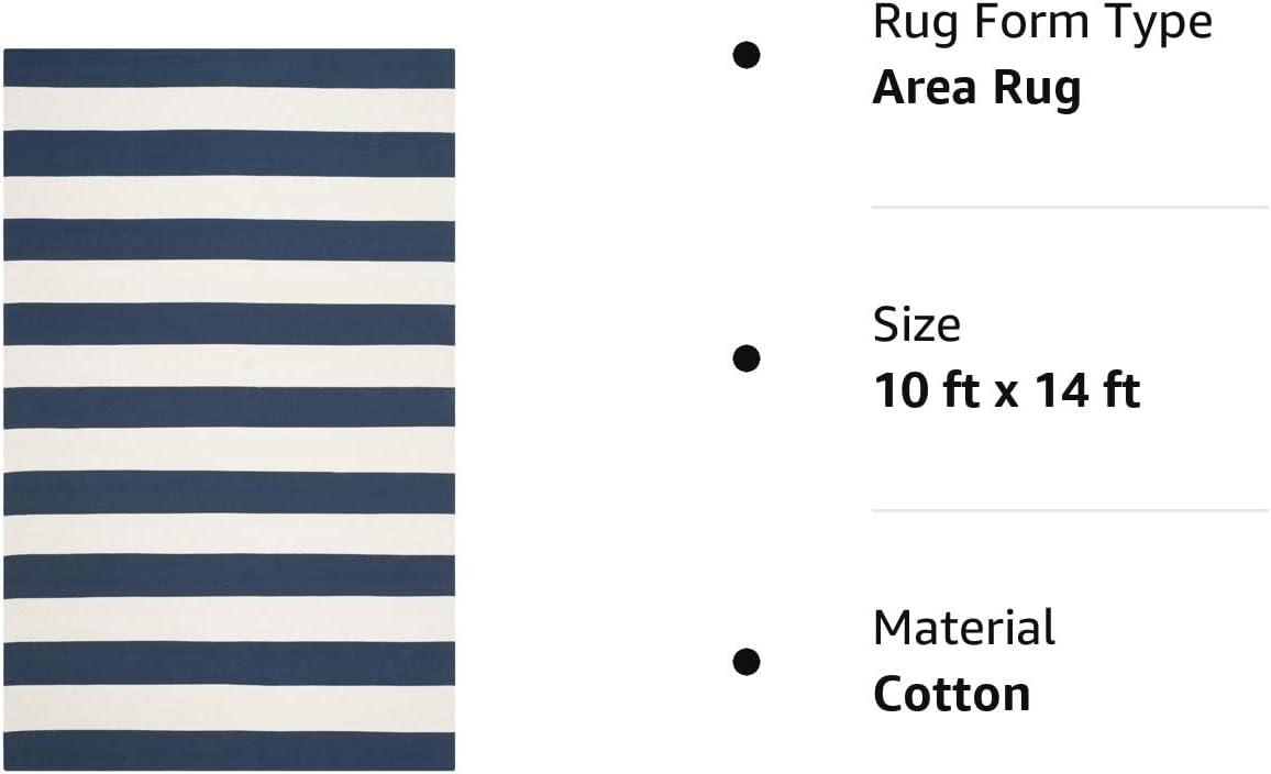 Montauk MTK712 Hand Woven Indoor Area Rug - Navy/Ivory - 10'x14' - Safavieh
