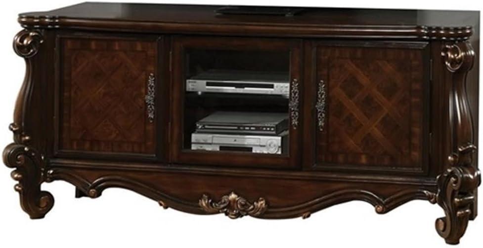 Versailles Cherry Oak TV Console with Cabinet