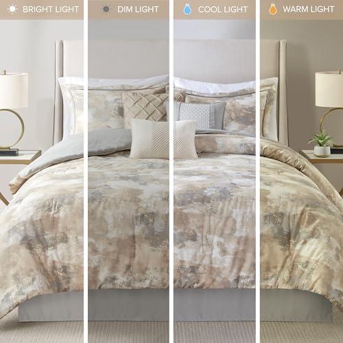 Madison Park Beacon 7 Piece Textured Cotton Blend Comforter Set (Set of 7)