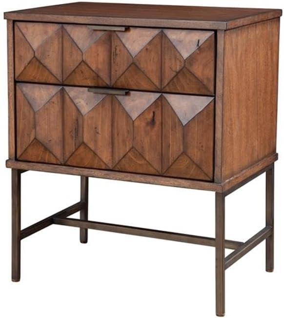 Origins by Alpine    Trig Two Drawer Nightstand