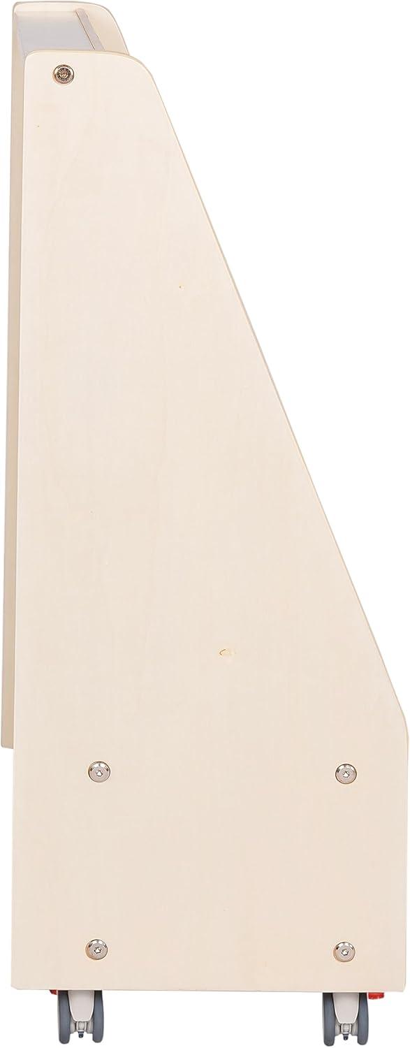 Angeles Angeles Mobile 4-Shelf Book Display with Storage - RTA
