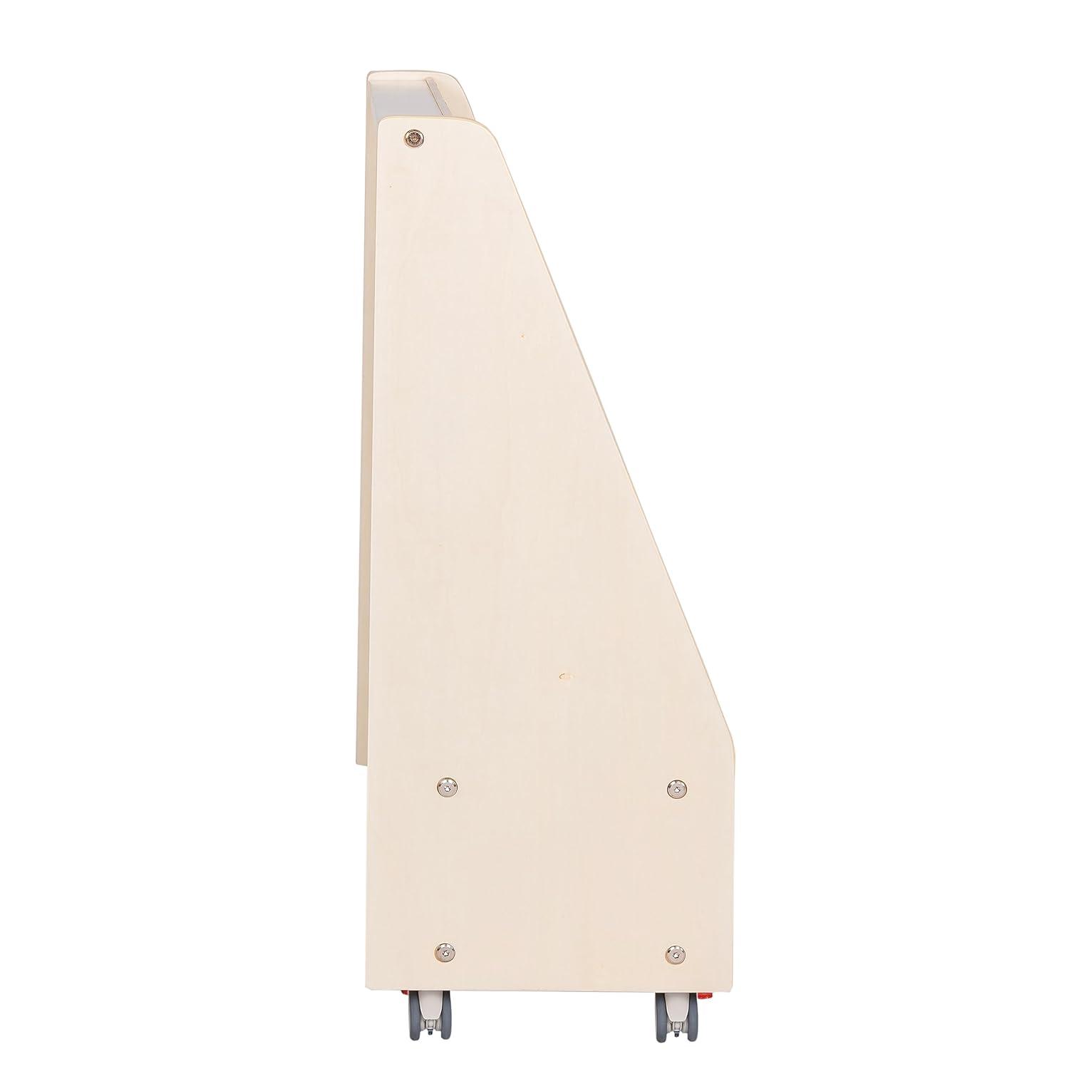 Angeles Angeles Mobile 4-Shelf Book Display with Storage - RTA