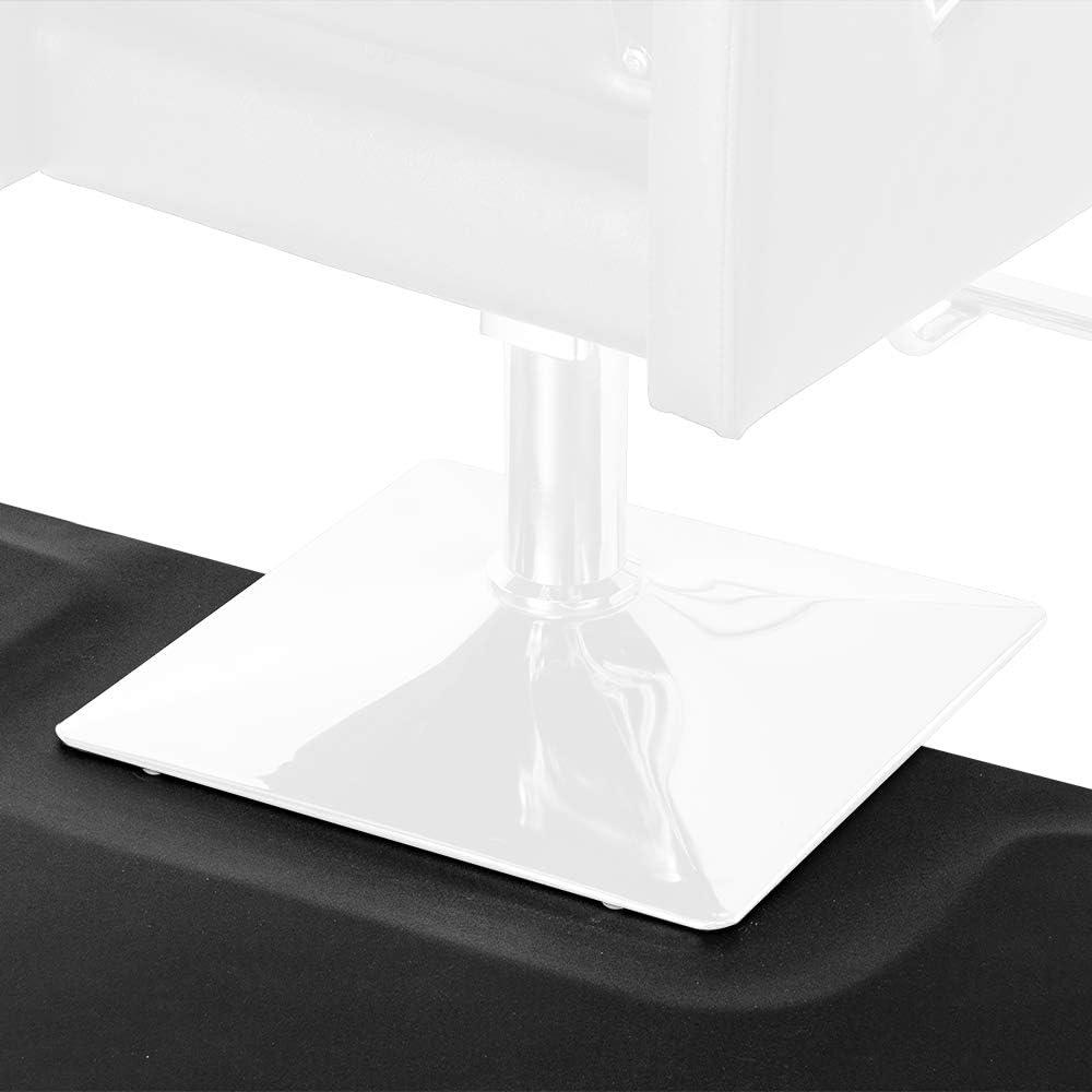 Goujxcy 3′x4.5′x1/2" Thick Anti Fatigue Salon Chair Mat for Hair Stylist, Comfort Beauty Salon Floor Mats Hair Salon Chair Mat for Barbershop Beauty Styling Chair (Semi Circle 1)