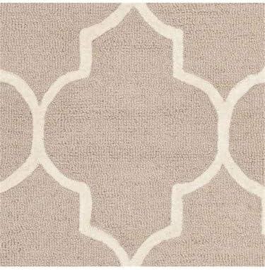 SAFAVIEH Cambridge Kevin Geometric Wool Area Rug, Beige/Ivory, 3' x 5'