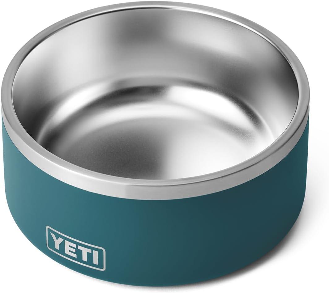 Wild Vine Red 8-Cup Stainless Steel Non-Slip Dog Bowl