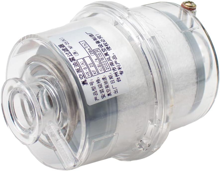 Clear Plastic Oil Mist Filter for Vacuum Pump KF25 Interface