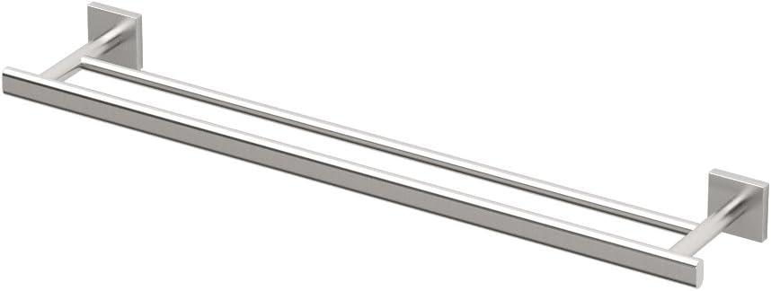 Satin Nickel 24" Wall Mounted Double Towel Bar