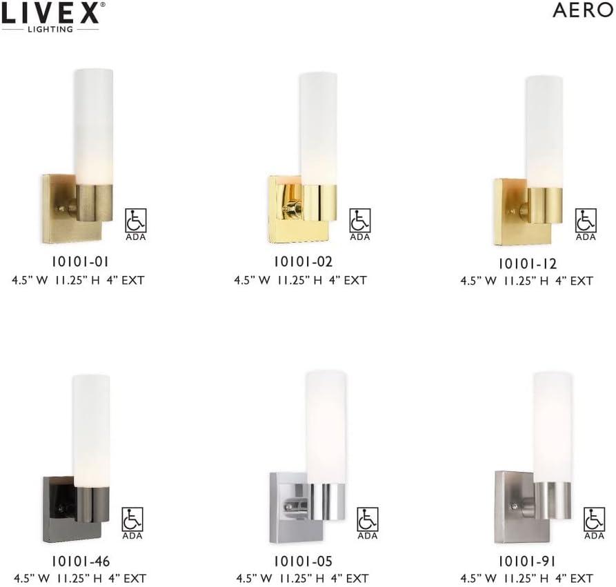 Livex Lighting Aero 1 - Light Sconce in  Polished Brass