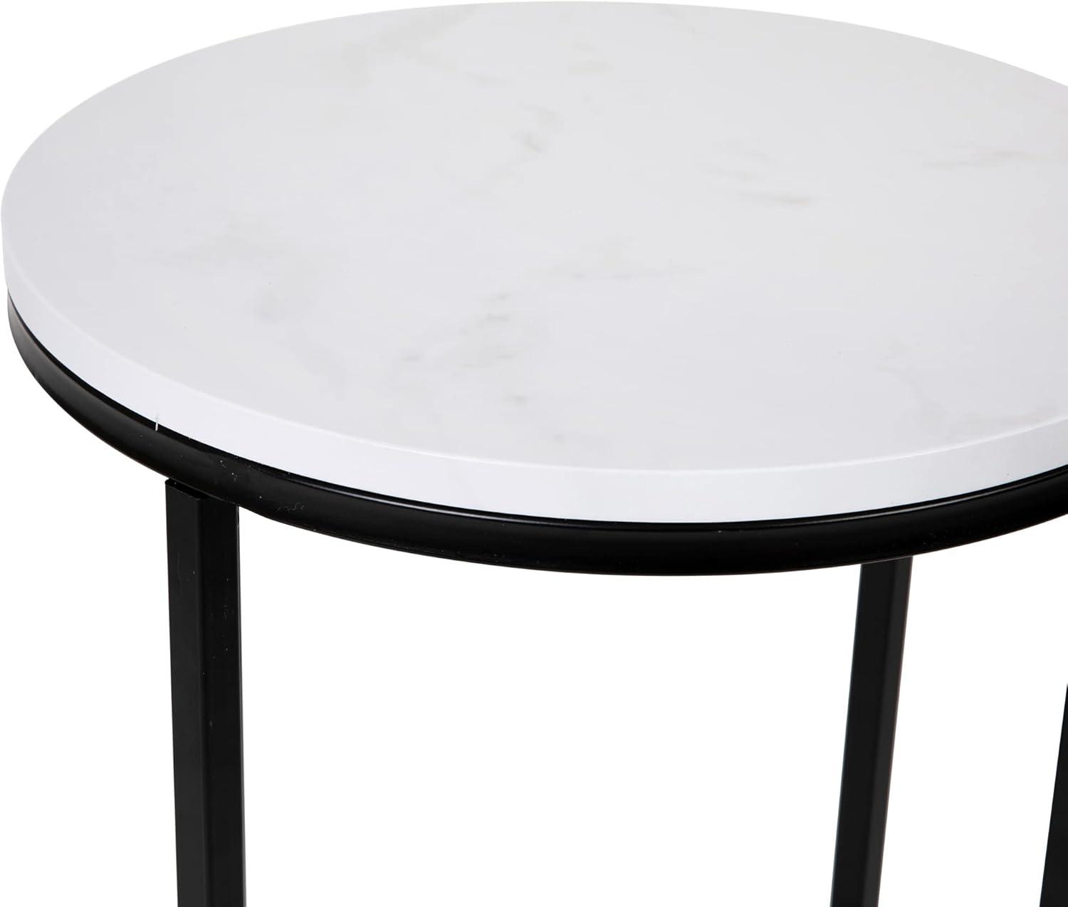 Flash Furniture Hampstead Collection End Table - Modern Laminate Accent Table with Crisscross Frame