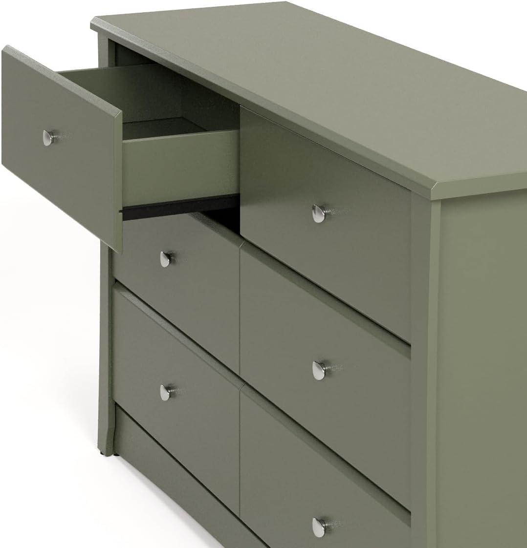 Crescent 6 Drawer Double Dresser
