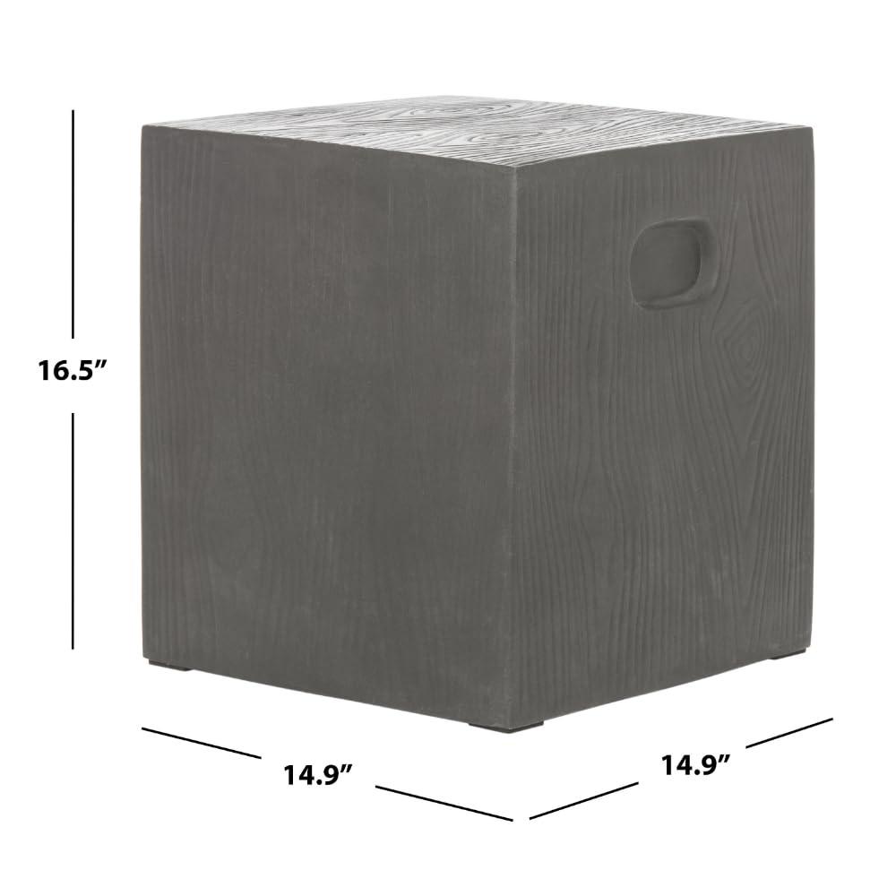 Cube Accent Stool - Indoor/Outdoor - VNN1003 - Gray - Safavieh