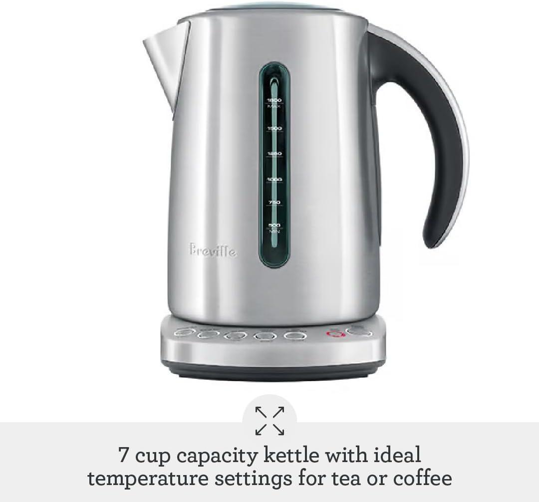 Breville IQ Electric Kettle, Brushed Stainless Steel, BKE820XL, 7.5 Cups,Silver