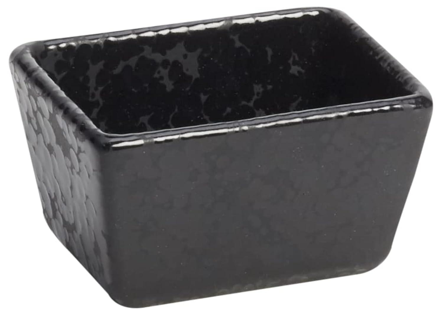 Black Porcelain Rectangular Sugar Packet Holder