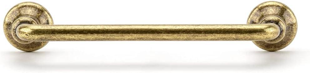 Toulon Distressed Brass Traditional Cabinet Bar Pull