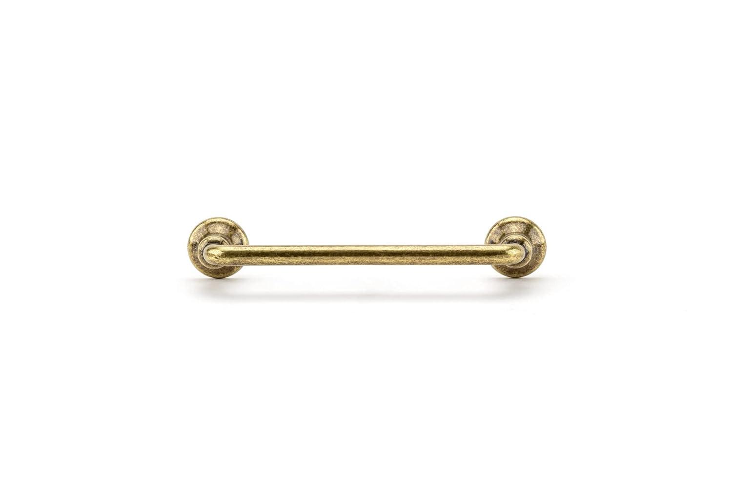 Richelieu Hardware BP0874R3 Toulon Collection 3 3/4-inch (96 mm) Center-to-Center Regency Brass Traditional Round Cabinet and Drawer Pull Handle for Kitchen, Bathroom, and Furniture