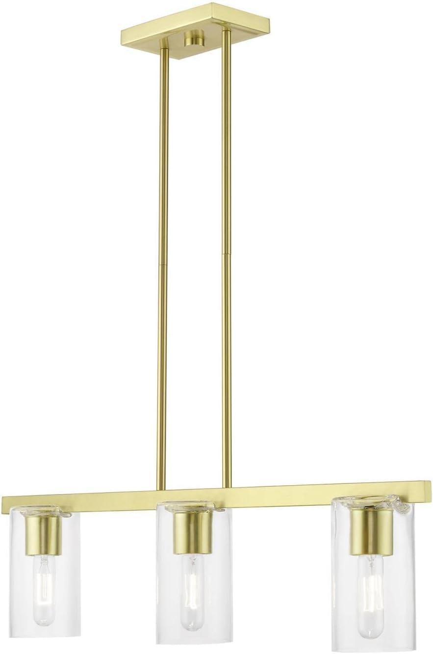 Livex Lighting Clarion 3 - Light Chandelier in  Satin Brass
