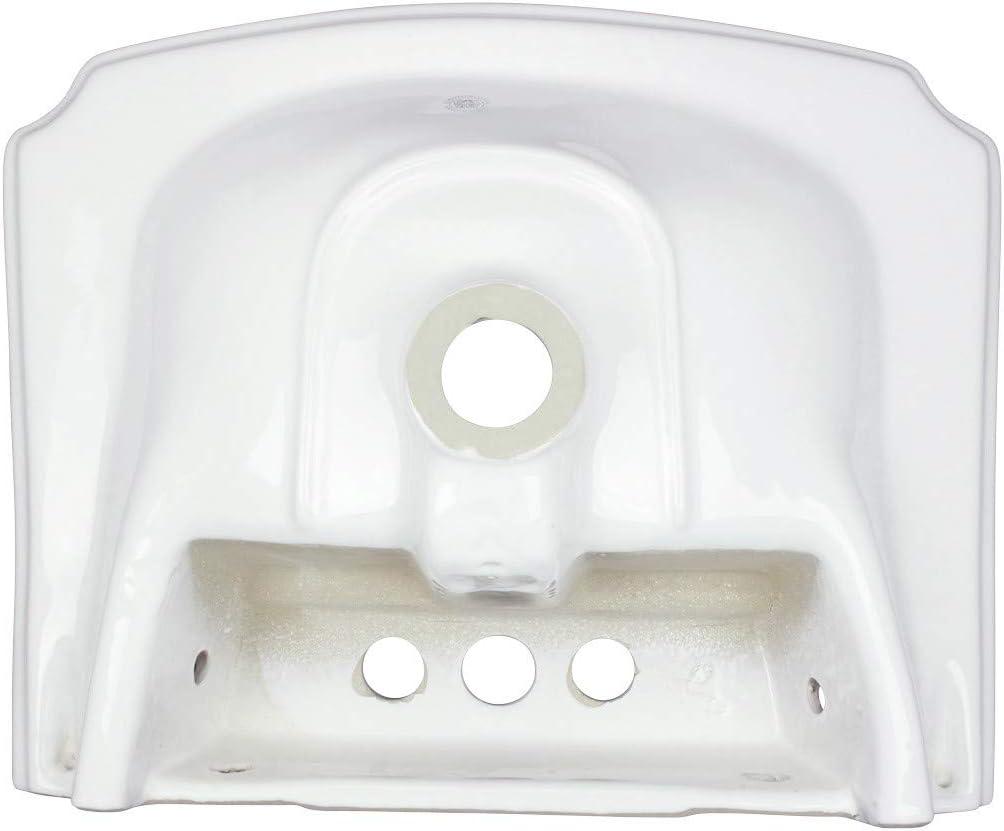 The Renovators Supply Inc. Cloakroom 15'' Reno-Gloss Vitreous China Specialty Bathroom Sink with Overflow