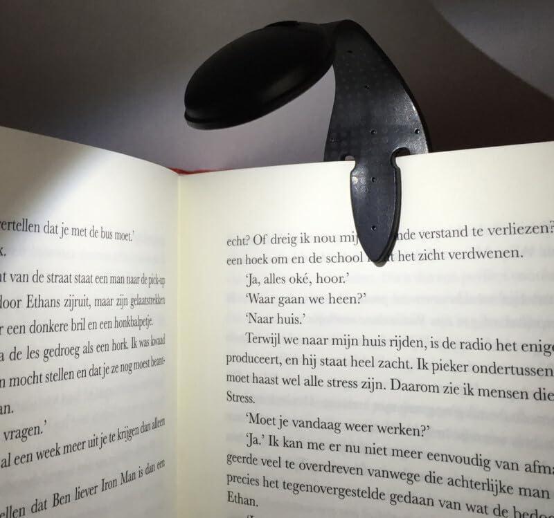 Thinking Gifts Luz de Lectura LED 2 en 1 Marcapáginas con Clip y Luz para Libros para Niños y Adultos
