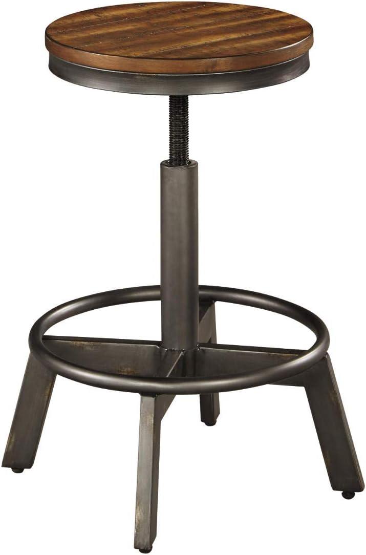 Janilah Adjustable Height Counter Stool with Metal Frame