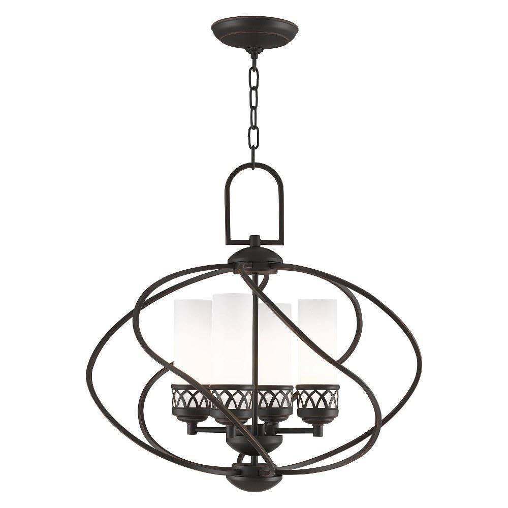 Livex Lighting Westfield 4 - Light Chandelier in Olde Bronze
