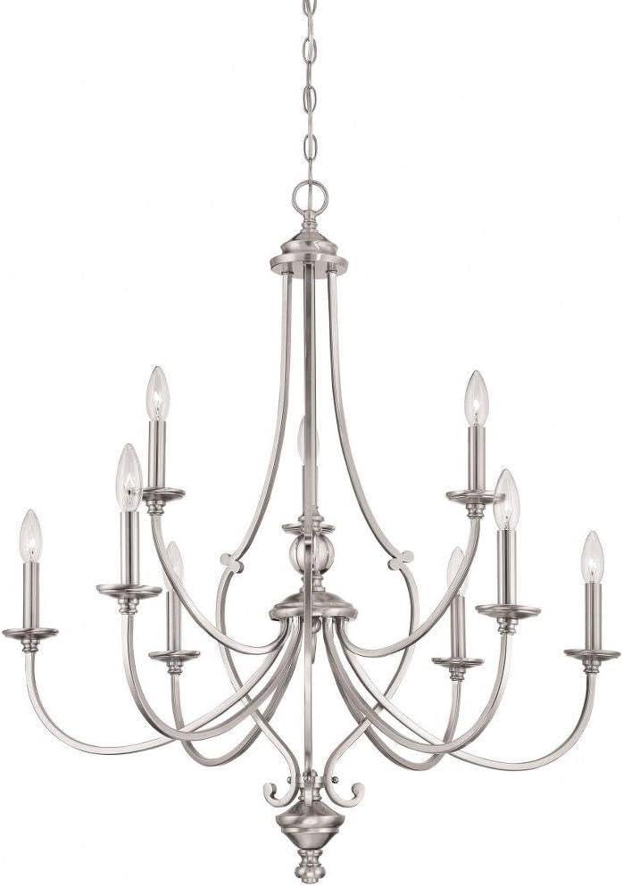 Minka Lavery - Savannah Row - Chandelier 9 Light Brushed Nickel in Traditional