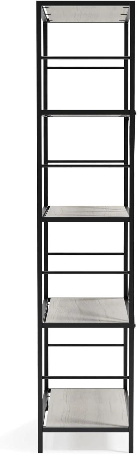 Signature Design by Ashley Casual Bayflynn Bookcase  White/Black