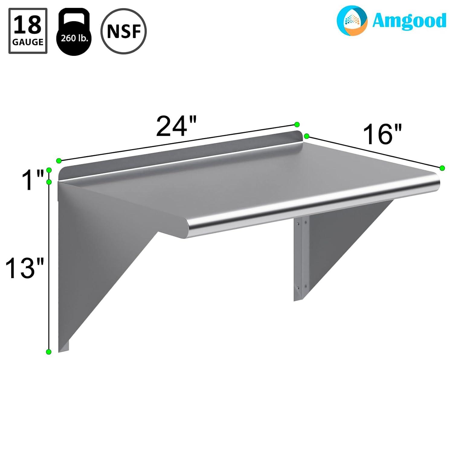 Amgood Utility Metal Wall Shelf.
