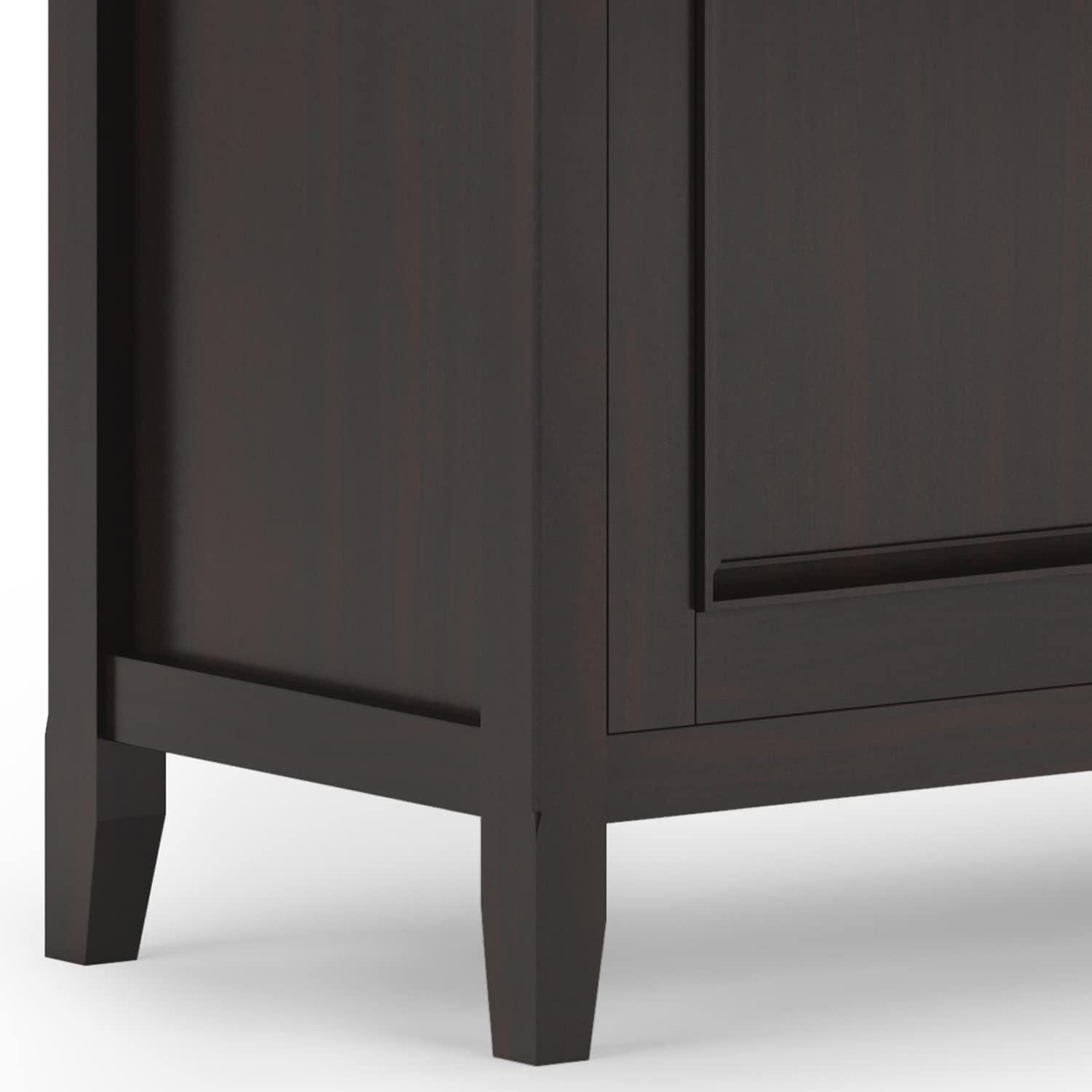 Amherst Traditional Hickory Brown Solid Wood 3-Door Storage Cabinet