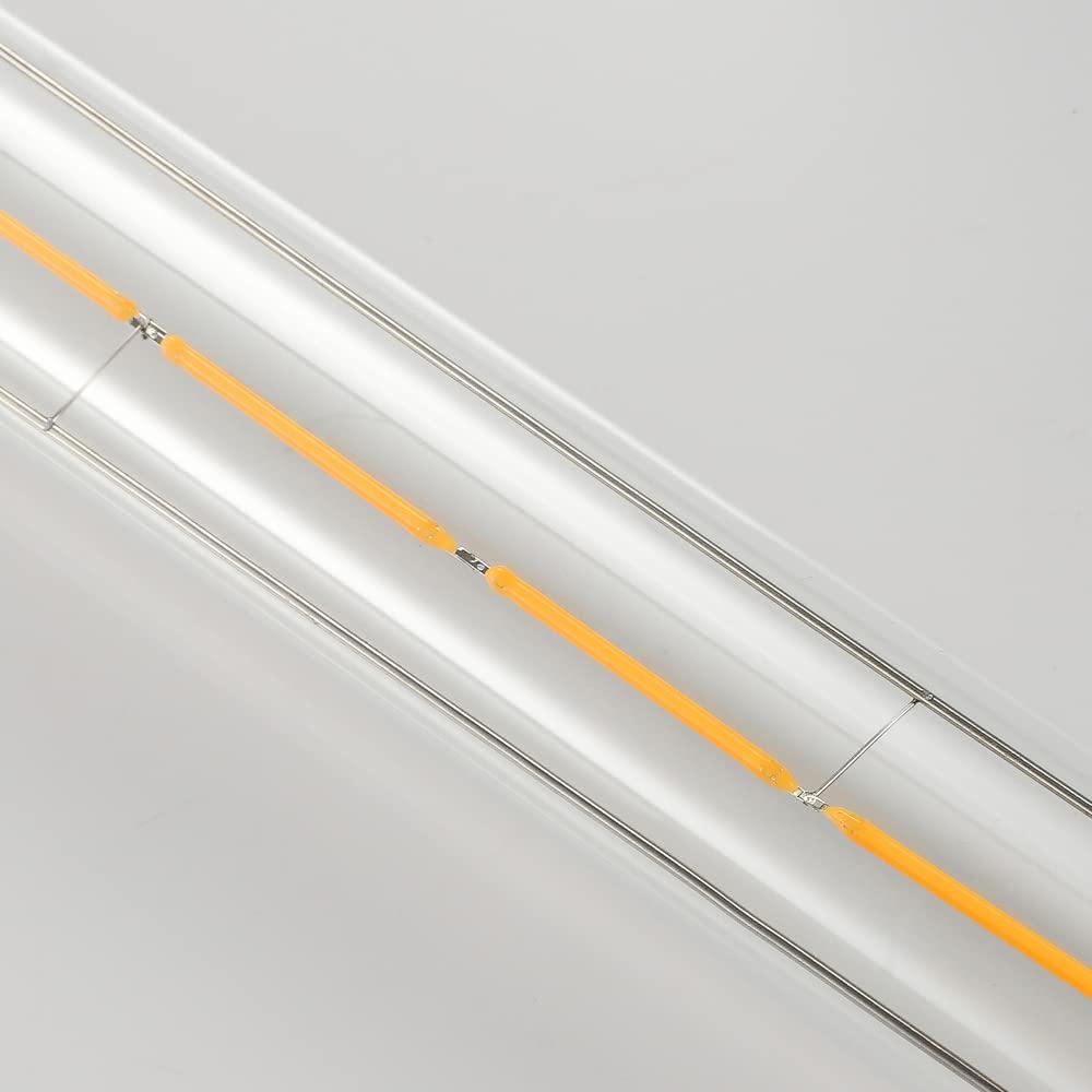 E26 LED Tubular Bulbs,Soft White 3000K,T10 Dimmable LED Bulb,8.9in Tube Edison Light Bulbs 4W Dimmable Tube Vintage Led Bulbs 40 Watt Equivalent,E26 Medium Base Lamp (4-Pack)