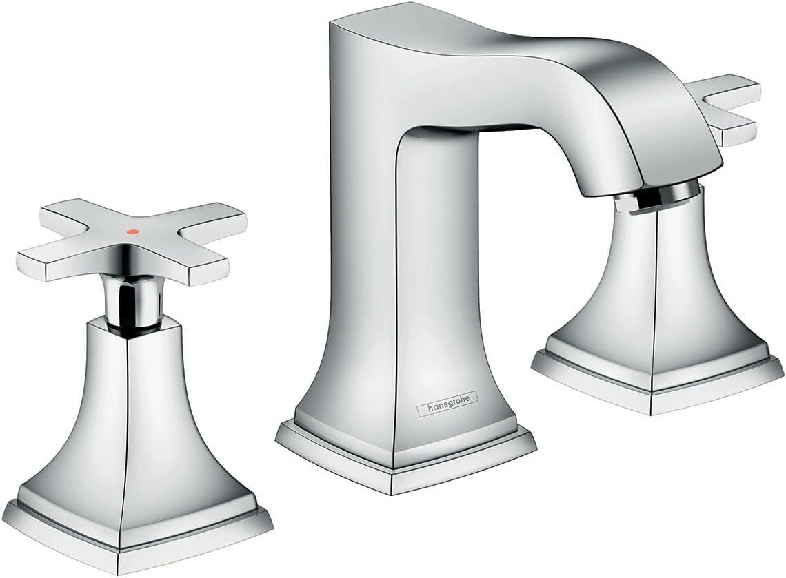 Polished Nickel Modern Widespread Bathroom Faucet