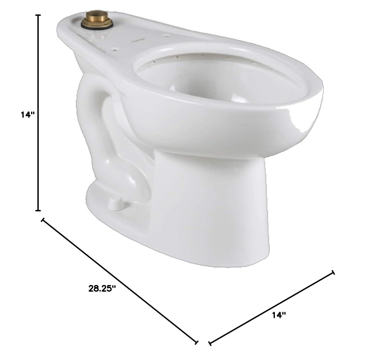 American Standard 2599001.02 American Standard Madera 1.6 Gallons GPF Elongated Floor Mounted Flushometer Toilet (Seat Not Included)