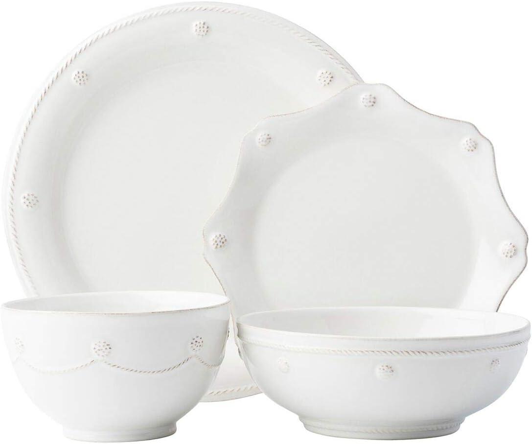 Berry & Thread 4 - Piece Place Setting with 2 Bowls - Whitewash