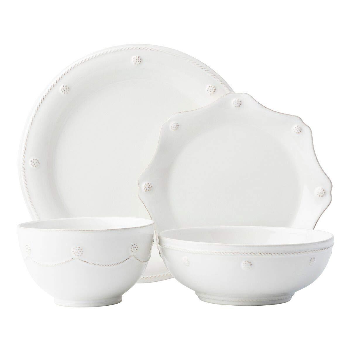 Berry & Thread 4 - Piece Place Setting with 2 Bowls - Whitewash